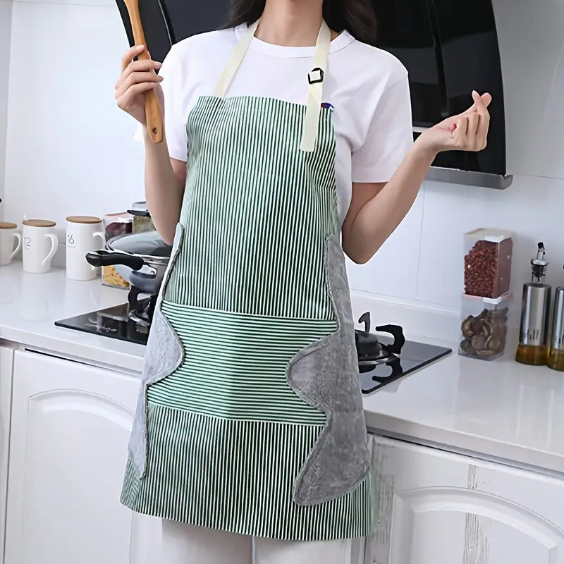 Fashion Waterproof Cooking Apron for Women (Thickened)
