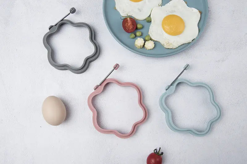 Multicolor Silicone Egg Ring Molds for Cooking