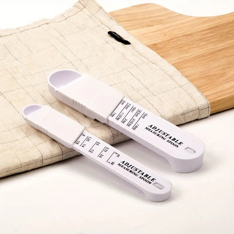 Adjustable Teaspoon and Tablespoon Set for Cooking
