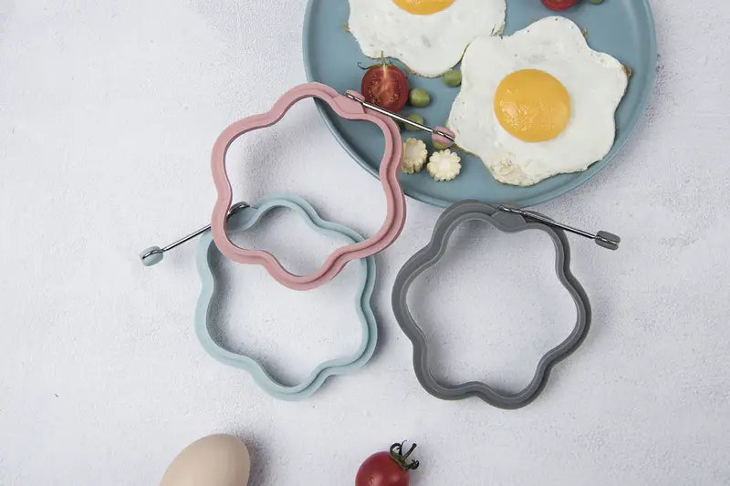Multicolor Silicone Egg Ring Molds for Cooking