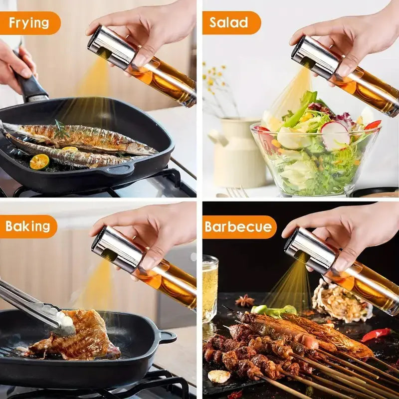 Glass Olive Oil Sprayer for Cooking - Reusable Mist Bottle