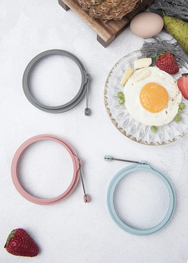 Multicolor Silicone Egg Ring Molds for Cooking
