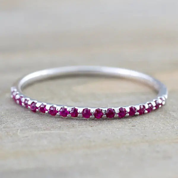 Sapphire Inlay Ring, Midi Ring, Jewelry