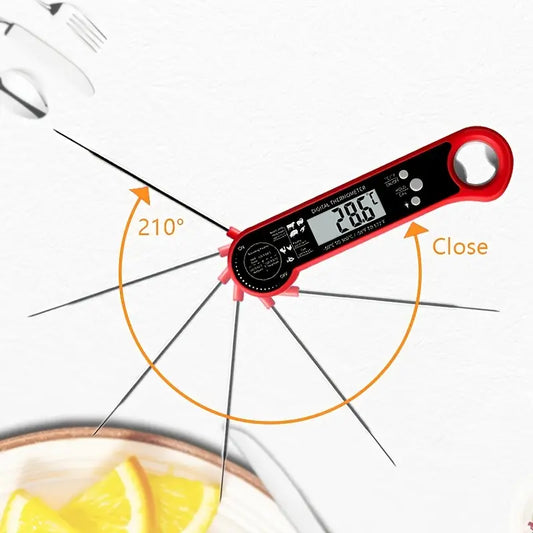 1pc Instant Read Meat Thermometer for Cooking & BBQ