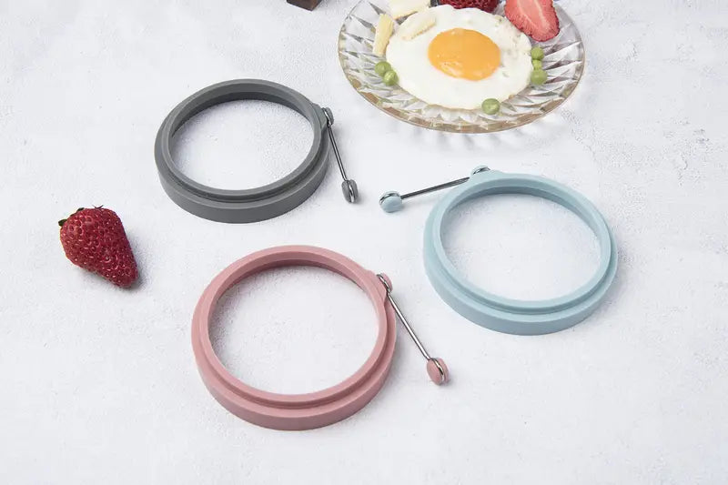 Multicolor Silicone Egg Ring Molds for Cooking